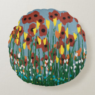 Wildflowers Round Cushion