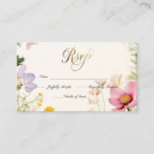 Wildflowers RSVP Wedding Invite