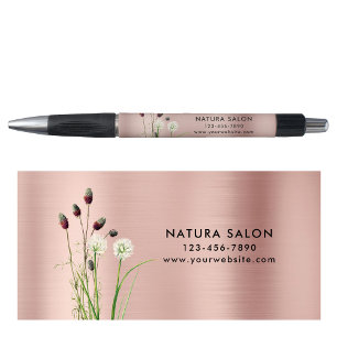 Wildflowers Salon Business Promotional Rose Gold 