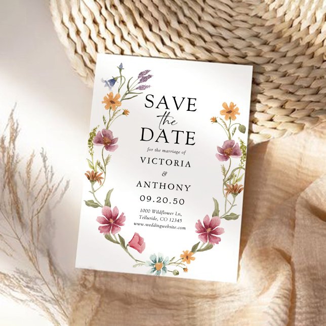 Wildflowers Save The Date Cards (Creator Uploaded)