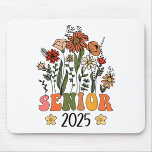 Wildflowers Senior 2025 Cl Of 2025 Senior Graduati Mouse Pad