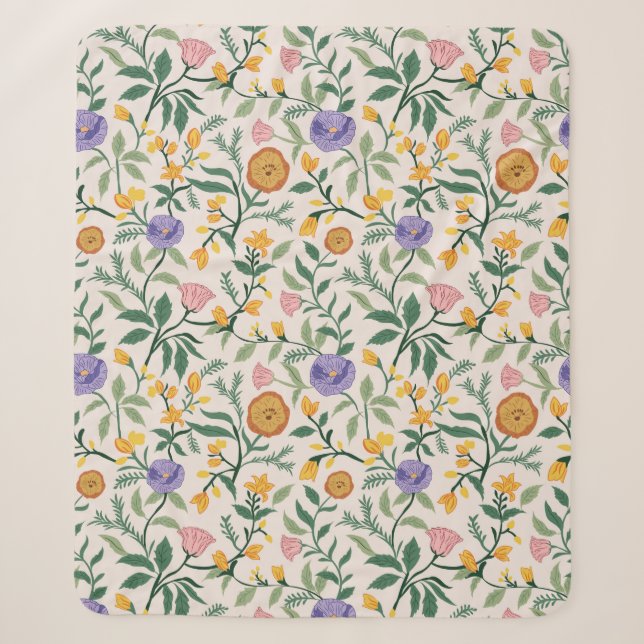 Wildflowers Sherpa Blanket (Front)