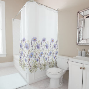 Wildflowers shower curtain