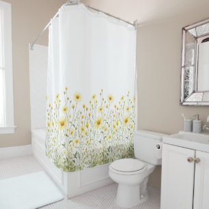Wildflowers shower curtain