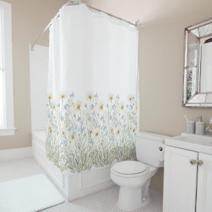 Wildflowers shower curtain