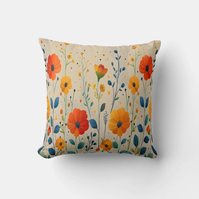 Wildflowers Spring Cushion (Front)