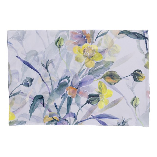 Wildflowers spring, seamless natural pattern. pillowcase (Front)