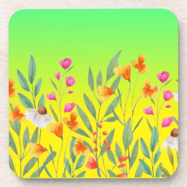 Wildflowers Sublimation ,-23439 Coaster (Front)