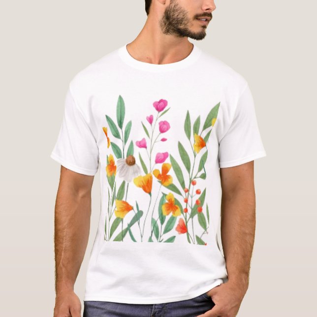 Wildflowers Sublimation  T-Shirt (Front)