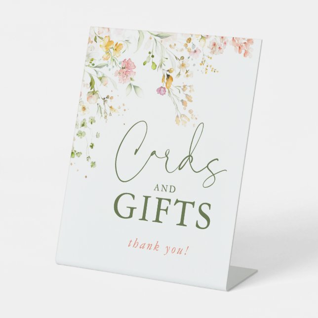 Wildflowers Summer Meadow Card and Gifts Sign (Front)