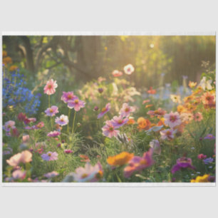 Wildflowers Sunlit Serenade Decoupage Tissue Paper