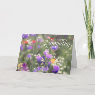 Wildflowers Sympathy  Card