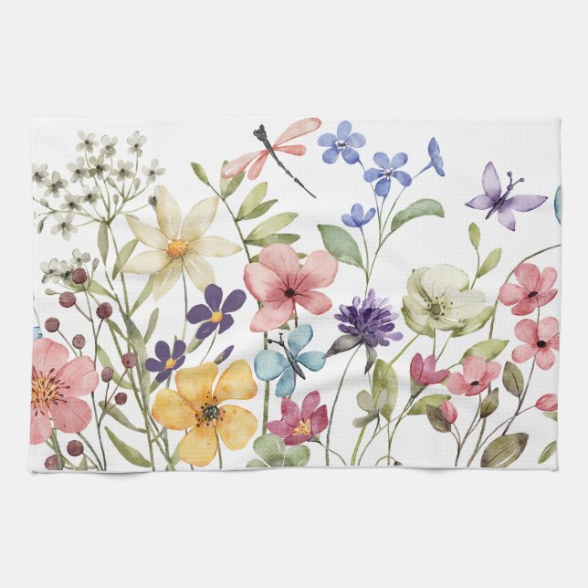 Wildflowers Tea Towel (Horizontal)