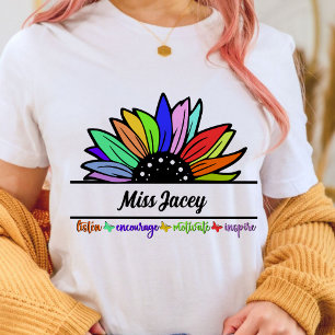 Wildflowers Teachers Appreciation, custom teacher  T-Shirt