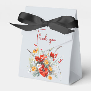 Wildflowers Thank You Wedding Gift  Favour Box