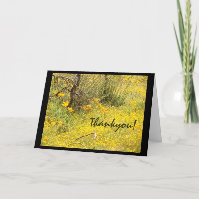 Wildflowers Thankyou! Card (Front)