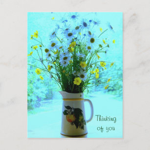 Wildflowers Thinking of You Postcard