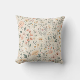 Wildflowers Throw Pillow