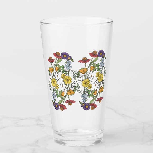 Wildflowers Tumnler Glass (Front)