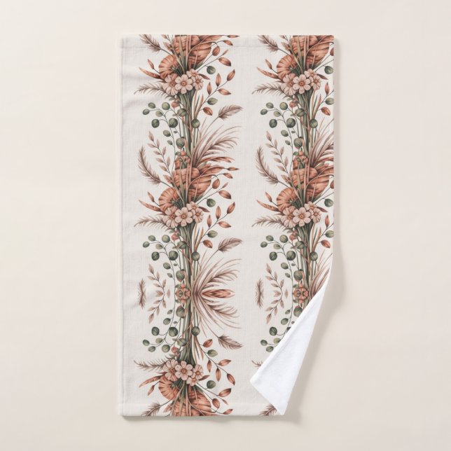 wildflowers vertical hand towel (Hand Towel)