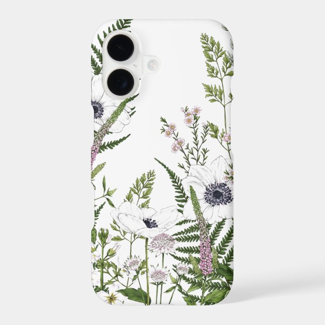 Wildflowers  vintage pattern iPhone / iPad case (Back)