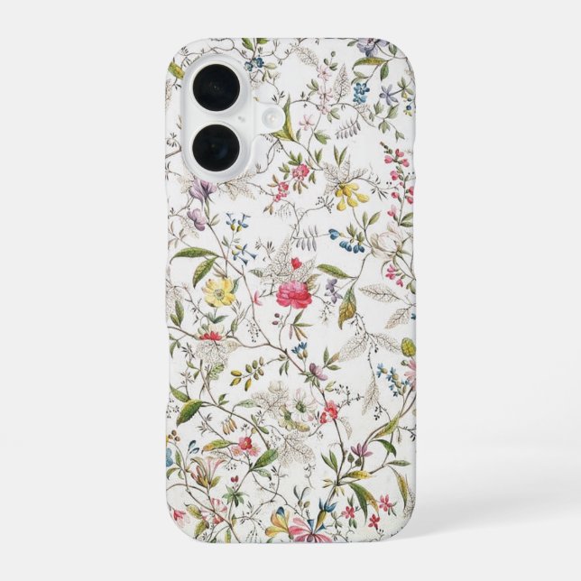 Wildflowers  vintage pattern iPhone / iPad case (Back)