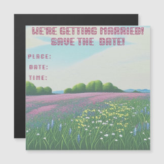 Wildflowers Wedding Painting Invitation