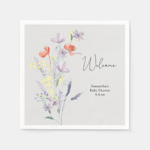Wildflowers Welcome Napkin