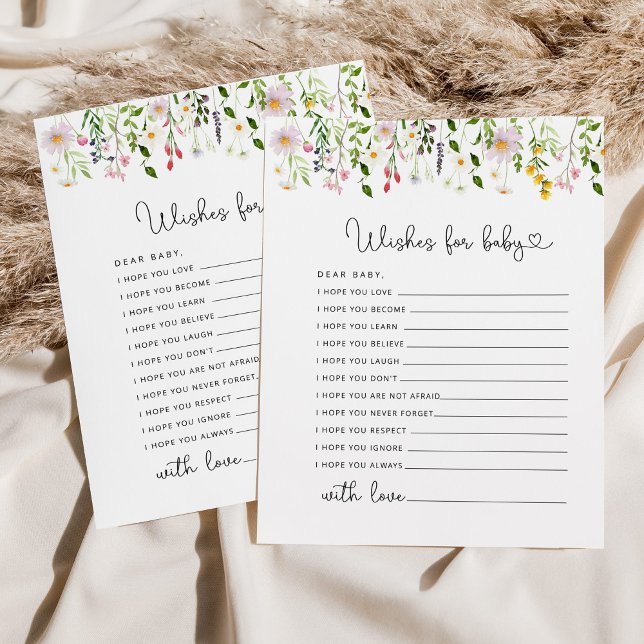 Wildflowers wishes for the baby card (Creator Uploaded)