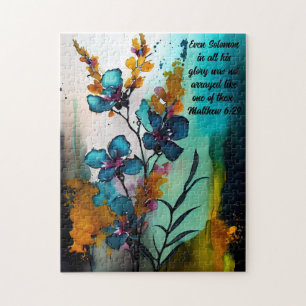 Wildflowers with Bible Verse Puzzle