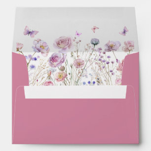 Wildflowers with Butterflies Garden  Envelope
