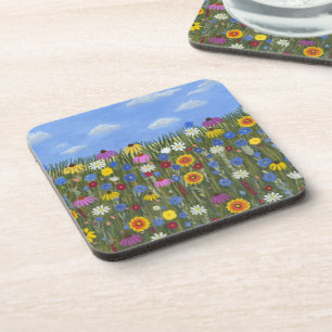 Wildflowers with Daisies Coaster