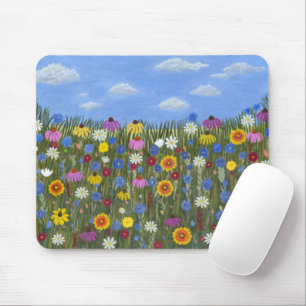 Wildflowers with Daisies Mouse Pad