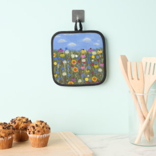 Wildflowers with Daisies Pot Holder