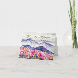 Wildflowers, Word of God stands Note Card