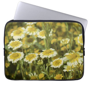 Wildflowers Yellow and White Sunflowers Laptop Sleeve