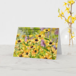 Wildflowers Yellow Flower Bible Verse Card