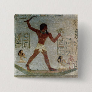 Wildfowling in the Marshes 15 Cm Square Badge