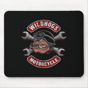 Wildhogs Motorcycle Speeders Wild Boars Hunting Bo Mouse Pad