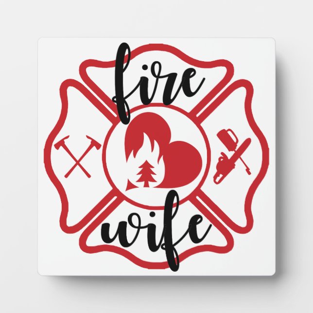 WILDLAND FIRE WIFE with Maltese Cross [FW23] Plaque (Front)