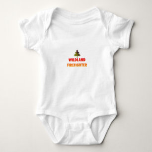 Wildland Firefighter with Tree Baby Bodysuit