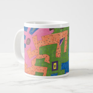 "WildLife" Abstract Art Large Coffee Mug