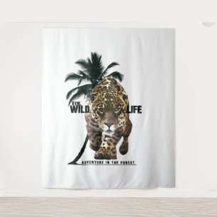 Wildlife, adventures in the forest T-Shirt Button Tapestry