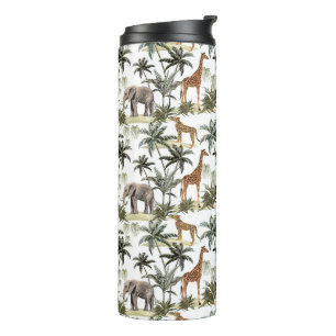 Wildlife and Palm Trees Thermal Tumbler