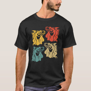 Wildlife Animal Herpetology Reptile Lizard Retro I T-Shirt