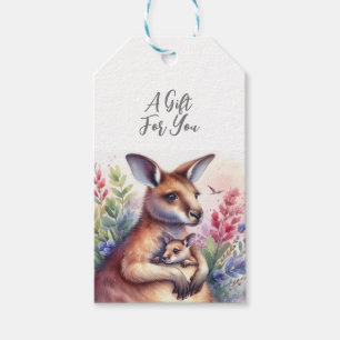 Wildlife Animal Kangaroo Gift Tags