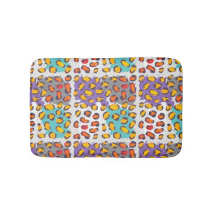 Wildlife animal pattern bath mat