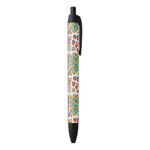 Wildlife animal pattern black ink pen