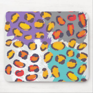Wildlife animal pattern mouse pad