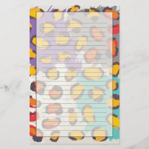 Wildlife animal pattern stationery